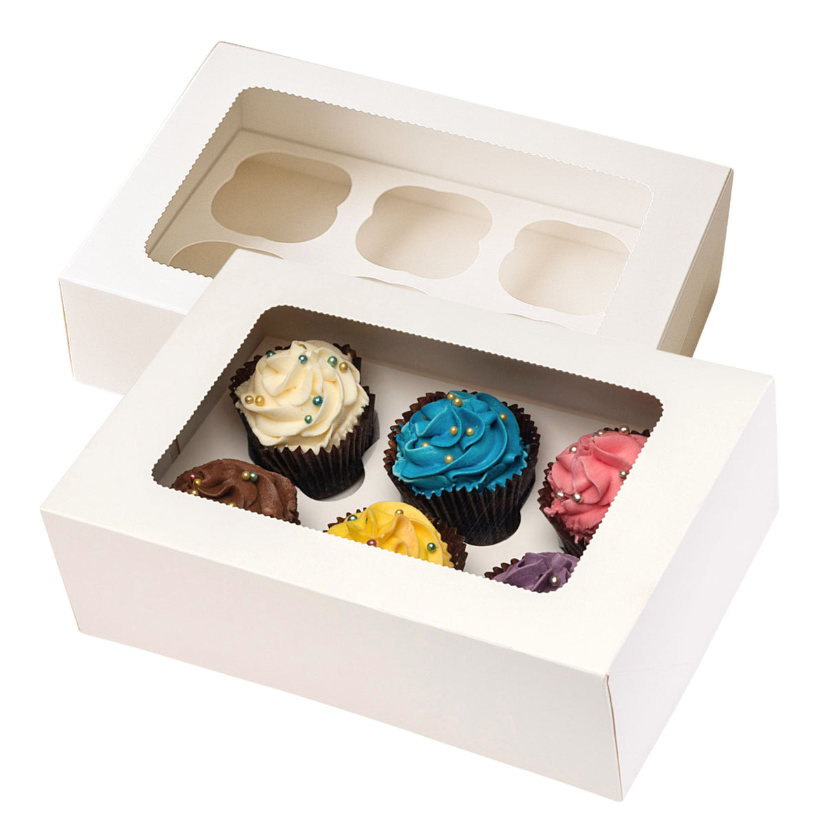 6 Hole Cupcake Boxes