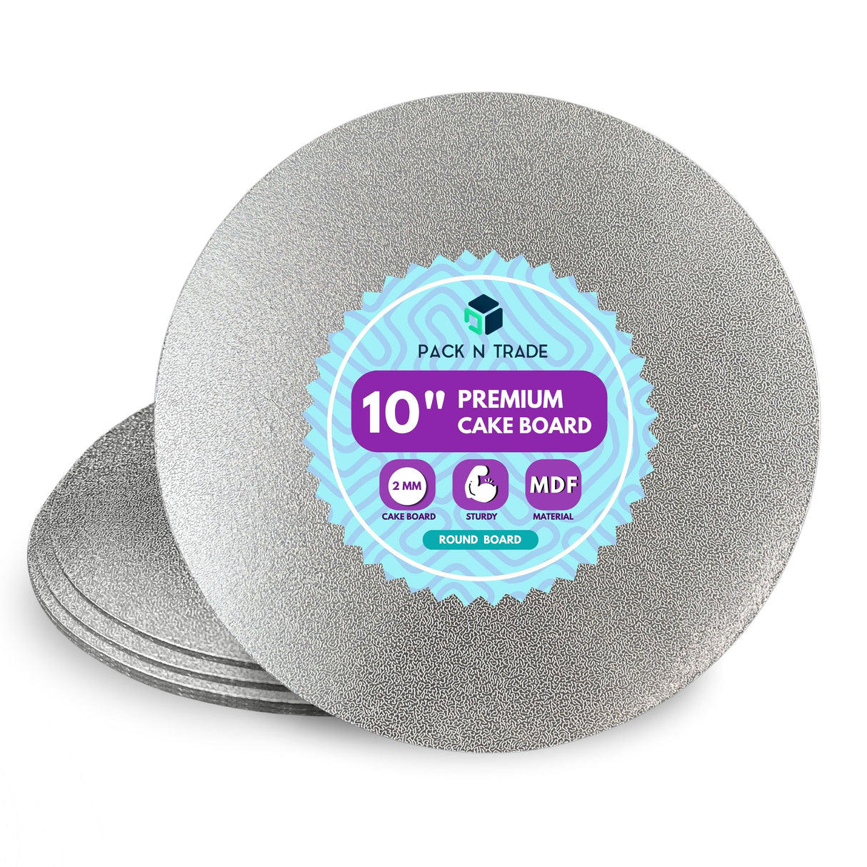 Single Thick Round Cake Boards