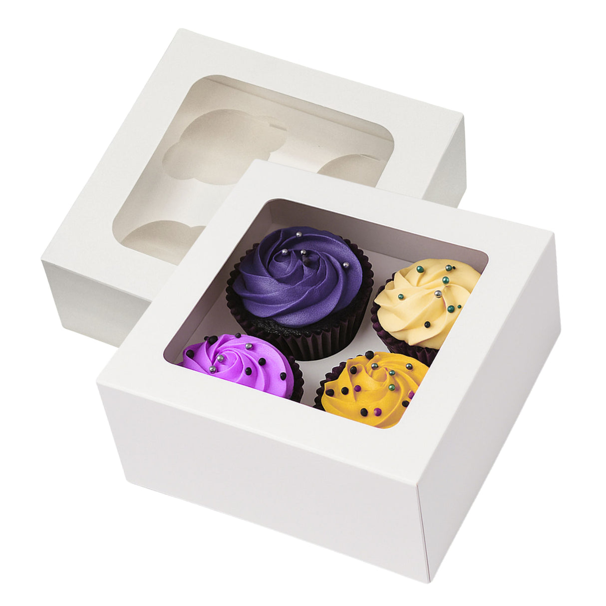 4 Hole Cupcake Boxes