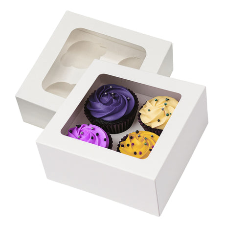 4 Hole Cupcake Boxes