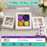 4 Hole Cupcake Boxes