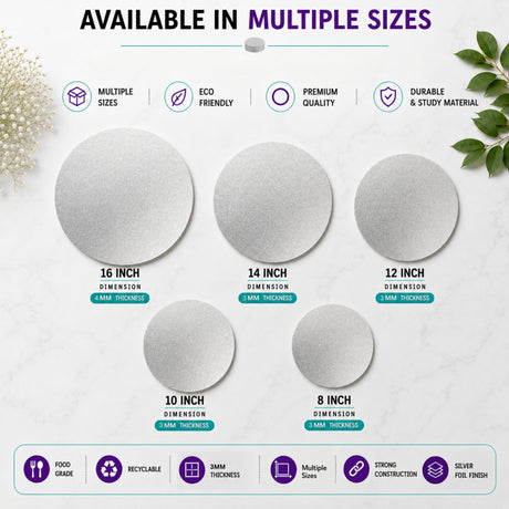Double Thick Round Cake Boards