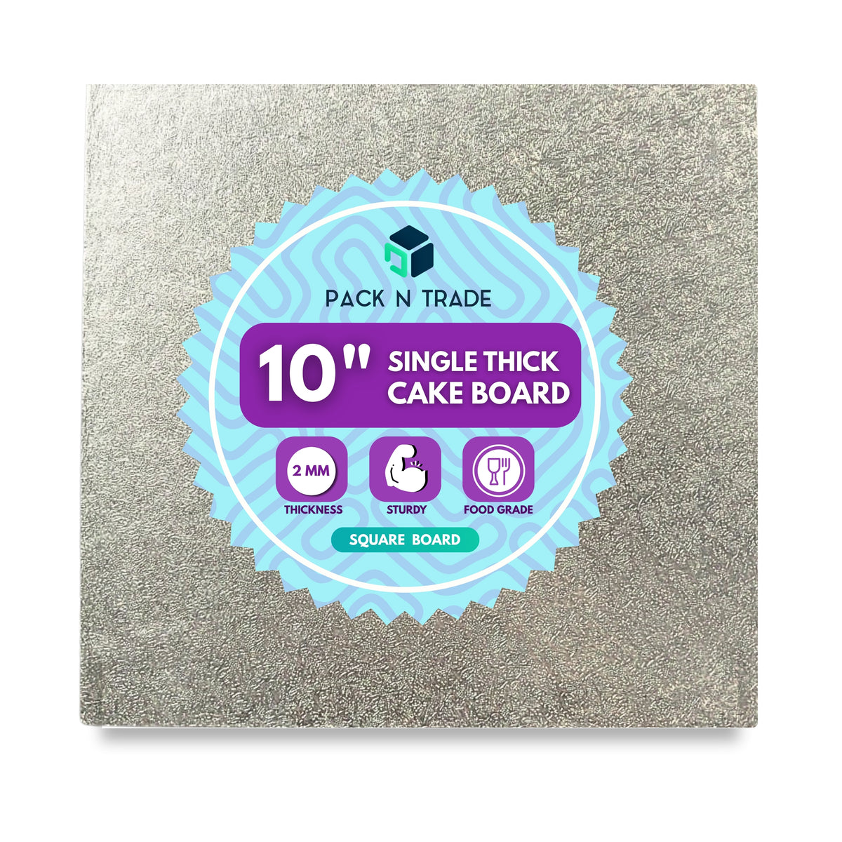 Single Thick Square Cake Boards