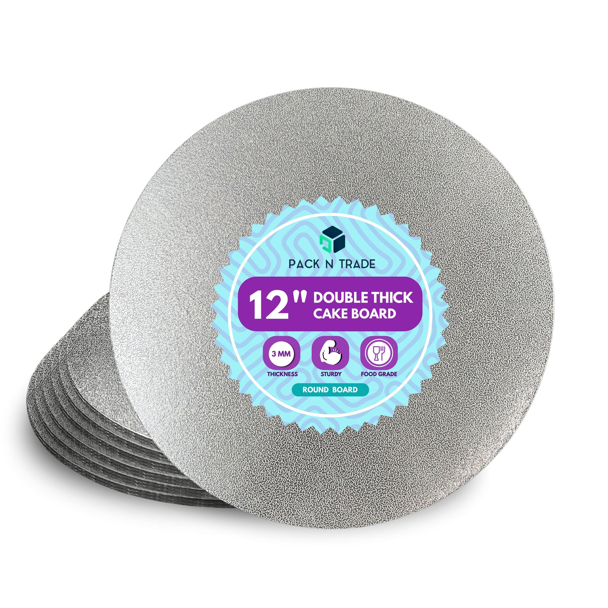 Double Thick Round Cake Boards