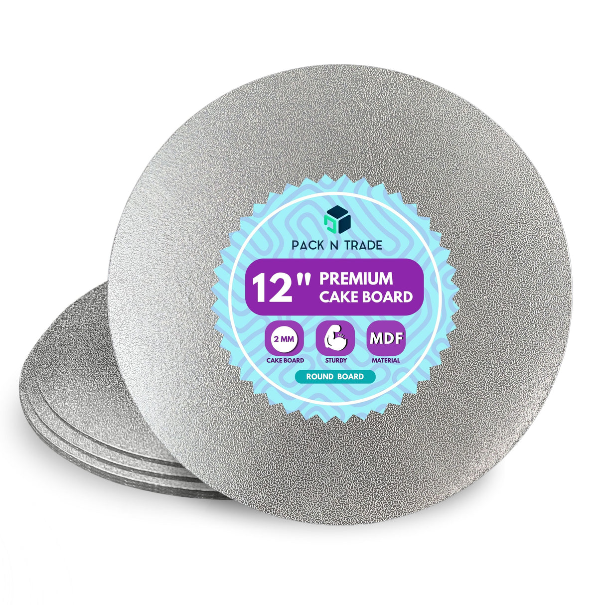 Single Thick Round Cake Boards